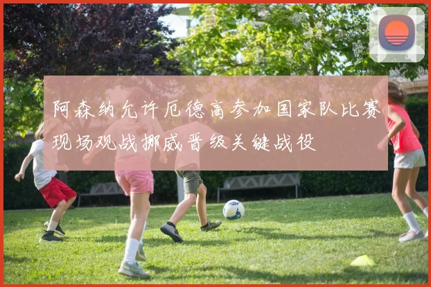 阿森纳允许厄德高参加国家队比赛现场观战挪威晋级关键战役